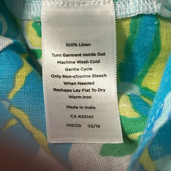 Talbots Sleeveless Top 100% Linen Size M - Picture 4 of 4